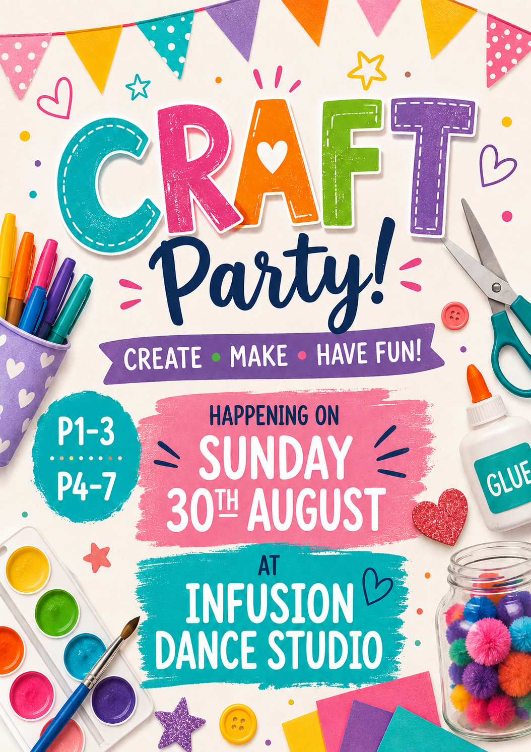 ✨🎨 Creative Craft Party at Infusion ✨🎨